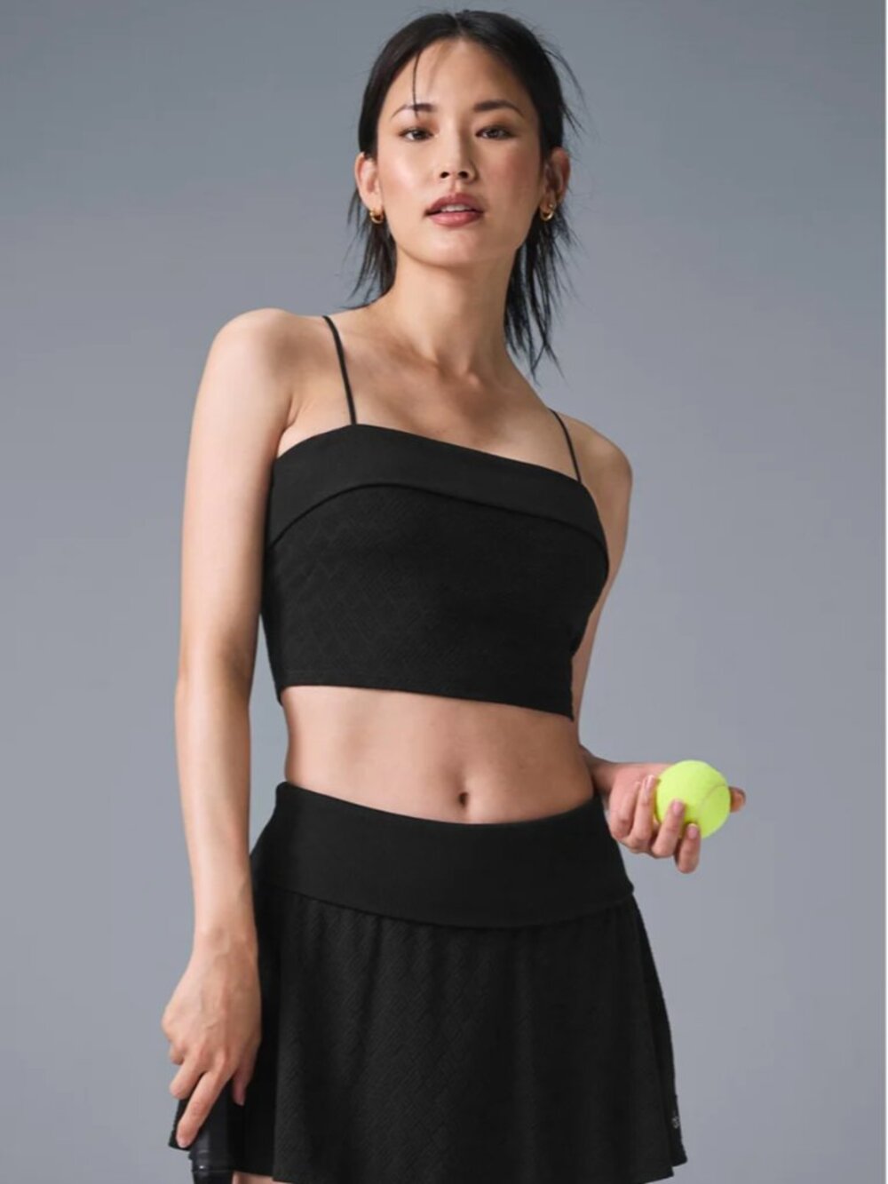 NWOT Alo Yoga Doubles Only Bra Tank, Black, Small